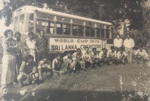  The Ceylon team that flew to England for the 1975 World Cup