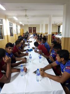 Zahira hosting S. Thomas' College at a post-match dinner