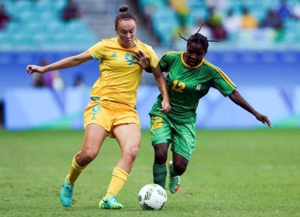 Football - Women's First Round - Group F Australia v Zimbabwe