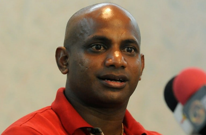 Sri Lankan cricketer Sanath Jayasuriya addresses a press conference in Colombo on June 9, 2011. Sri Lanka has recalled veteran left-handed batsman Sanath Jayasuriya for the forthcoming limited overs series against England, Ireland and Scotland. Jayasuriya, who turns 42 at the end of this month, is the oldest player in international cricket. Now a ruling party legislator, he last played a one-day game against India in December 2009. AFP PHOTO/Lakruwan WANNIARACHCHI / AFP PHOTO / LAKRUWAN WANNIARACHCHI
