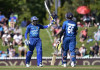 A dauntless reply keep the Lions alive Tillakaratne Dilshan (L) of Sri Lanka celebrates 50 runs with teammate Lahiru Thirimanne during the 3rd One Day International cricket match between New Zealand and Sri Lanka at Saxton Oval in Nelson on December 31, 2015. AFP PHOTO / MARTY MELVILLE / AFP / Marty Melville