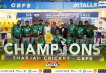 Schools Cricket Sixers in the UAE.