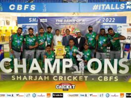 Schools Cricket Sixers in the UAE.
