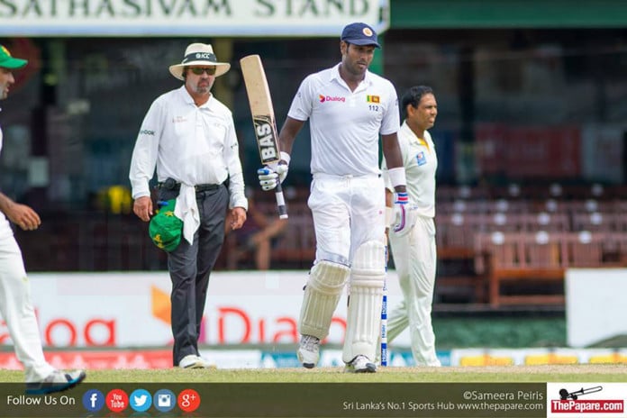 Angelo Mathews doubtful for first Pakistan Test