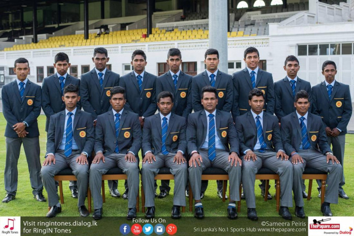 Sri Lanka U19s for the ICC U19 World Cup 2016