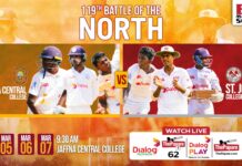 LIVE – Jaffna Central College vs St. John’s College, Jaffna – 119th Battle of the North 2026 119th Battle of the North