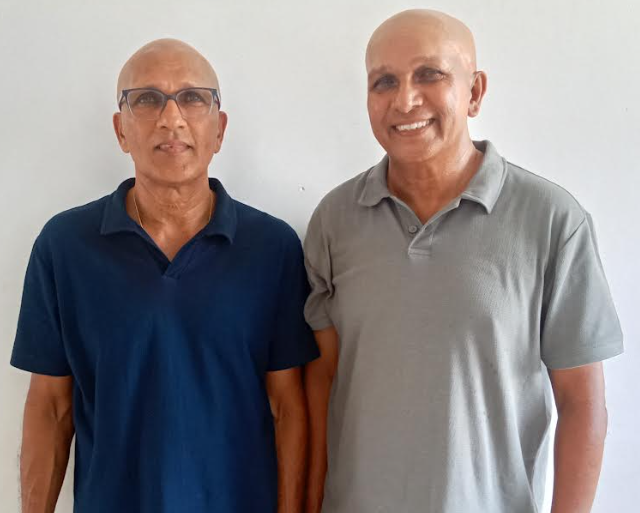 Sudarshana Guruge with his brother Chandana Guruge