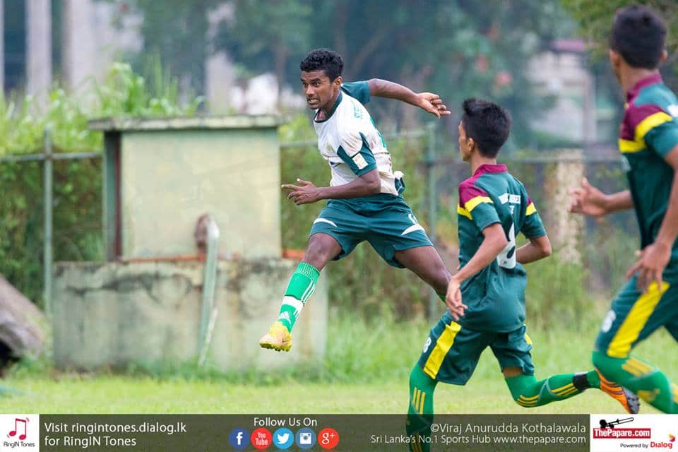 St.Henry's vs Hameed Al Husseinie – Schools Football 2016 - Kelaniya Football Complex - 29/7/2016 - Kajendran sees his second goal find the back of the net