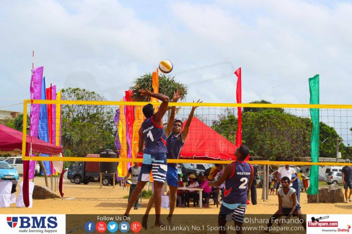 mens and women teams for Asian Beach Volleyball tournament report