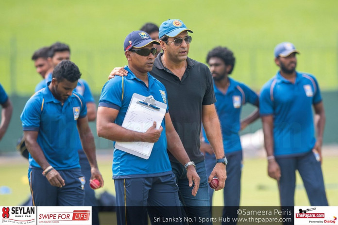 Wasim Akram and Chaminda Vaas