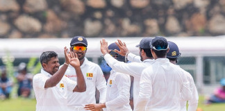 SLvBAN 1st Test Day 5 - Lunch Report