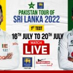 Pakistan tour of Sri Lanka 2022 - 1st Test