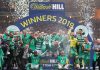 Celtic win historic treble-treble with Scottish Cup win Celtic players