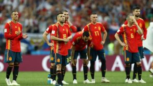 Spain were knockedout of 2018 World Cup 