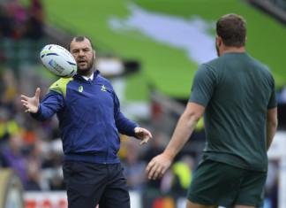 Australia's head coach Michael Cheika