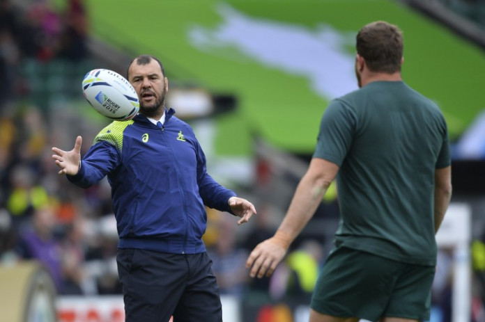 Australia's head coach Michael Cheika