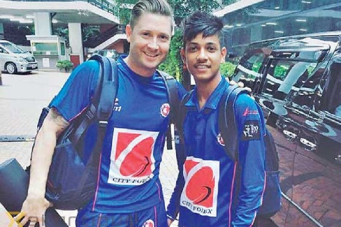 Clarke spotted Sandeep Lamichhane, 16, while he was coaching recently in Hong Kong.