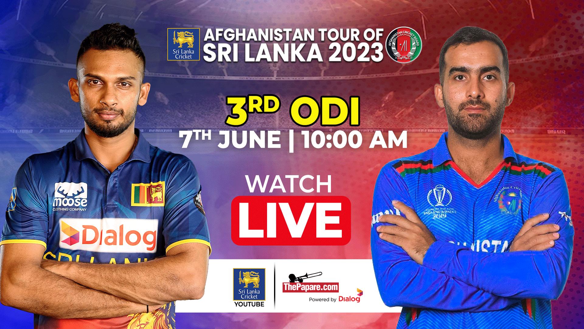 REPLAY – Afghanistan tour of Sri Lanka 2023 | 3rd ODI