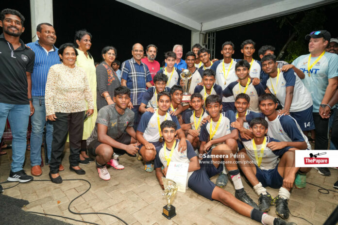 Aidan Perera scored & assisted twice as Gateway College defeated Stafford International School 5-0 in the final