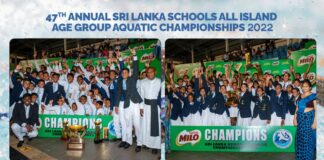 The 47th Annual Sri Lanka Schools All Island Age Group Aquatic Championships 2022
