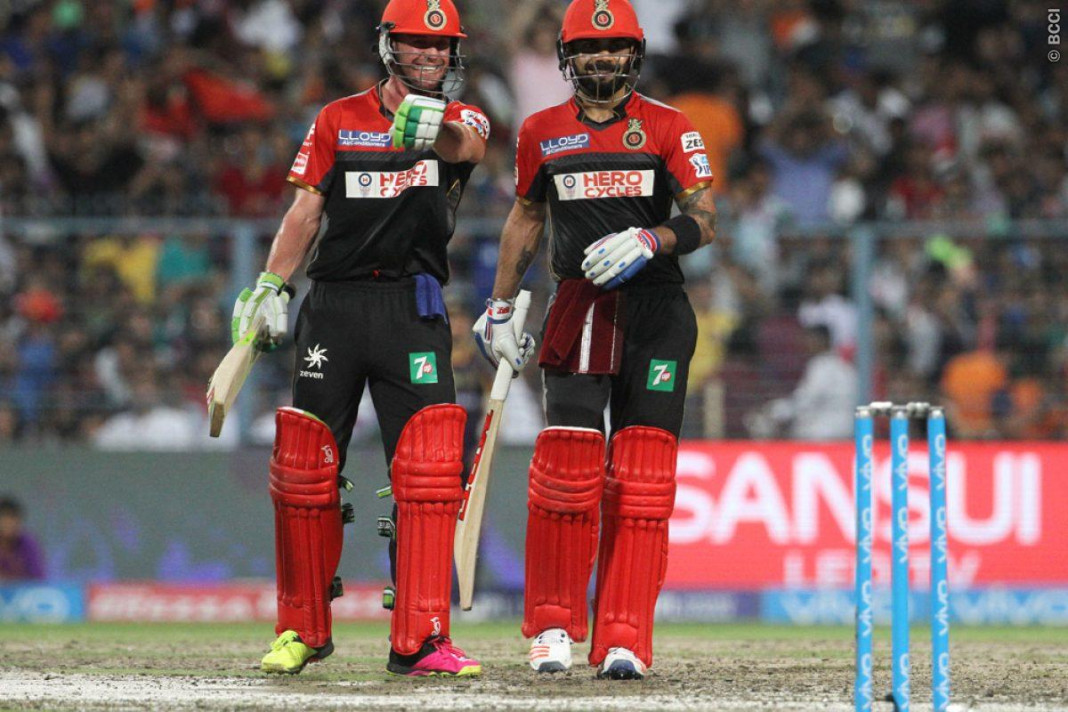 RCB’s batting might too good for KKR AB De Villiers and Virat Kohli