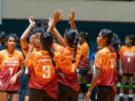 ශ්රී ලංකා ක්රීඩිකාවෝ නේපාලයට පරාජය වෙයි CAVA U-19 Women Volleyball Championship 2025