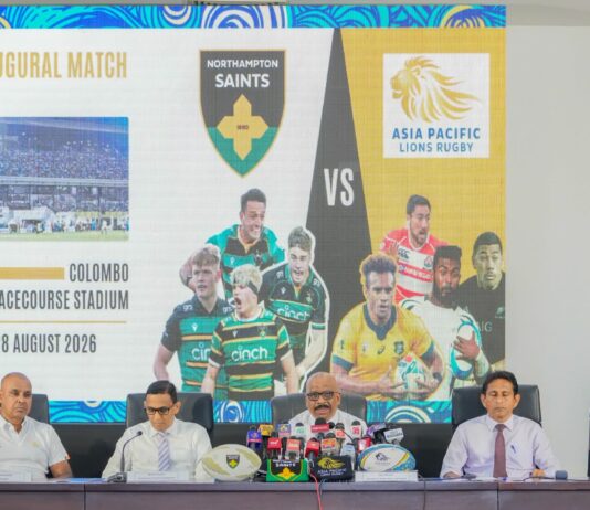 Sri Lanka Eyes Sports Tourism Boost Through Historic Rugby Tour ‘Northampton Saints’ and ‘Asia Pacific Lions’ Rugby Tour