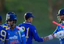 ඉන්දීය යෞවනයෝ පළමු තරගය ජය ගනී India Under-19s tour of Sri Lanka