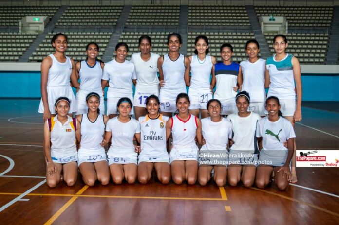 18-player Sri Lanka Youth Netball pool selected 2023