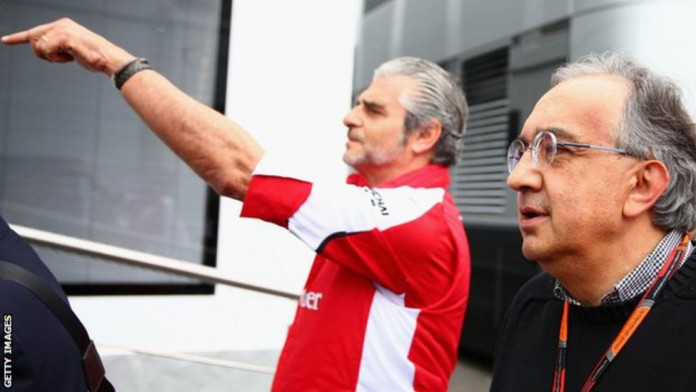 Ferrari team principal Maurizio Arrivabene and Sergio Marchionne are against Bernie Ecclestone's latest proposals