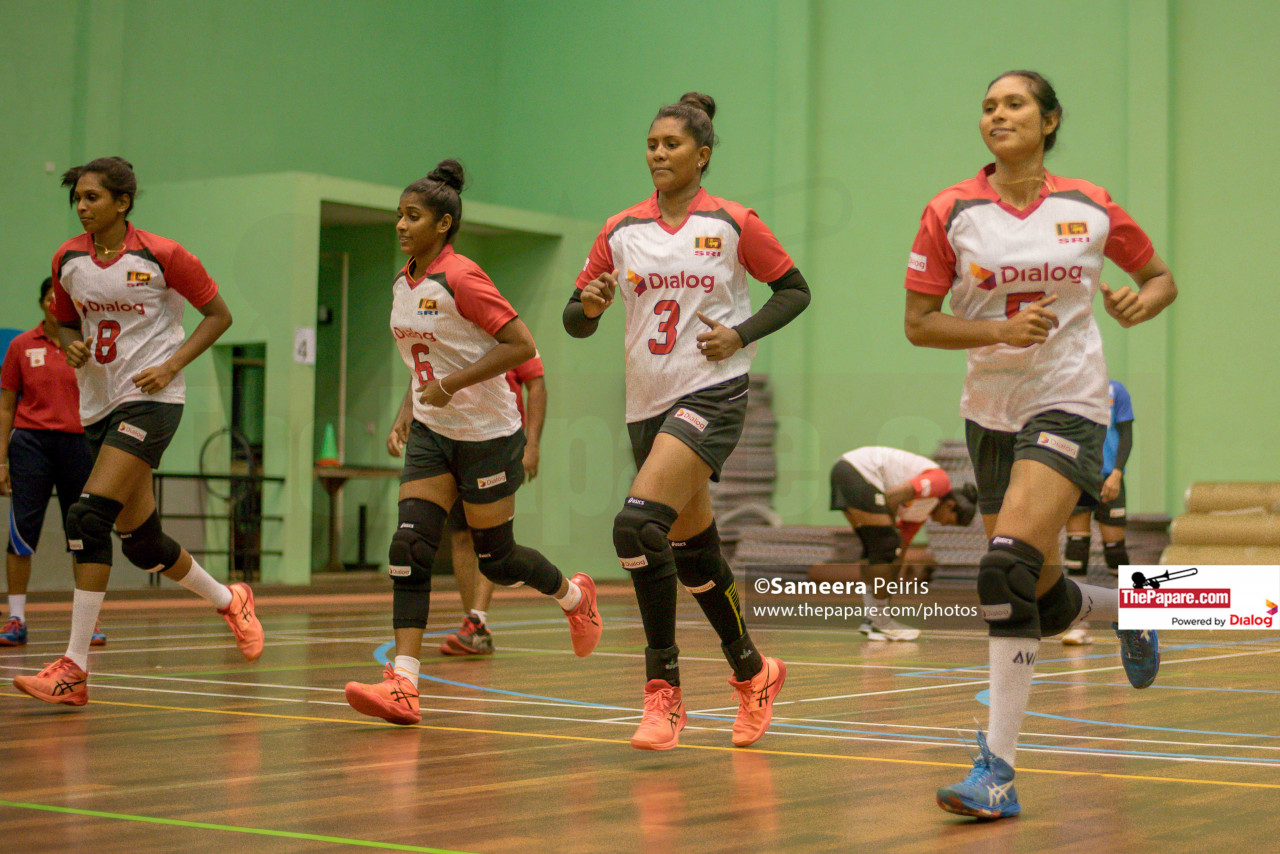 Photos Sri Lanka Women's Volleyball Team Practices for Central Asian