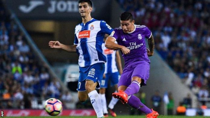James Rodriguez Real Madrid equal Barca record with 16th straight win