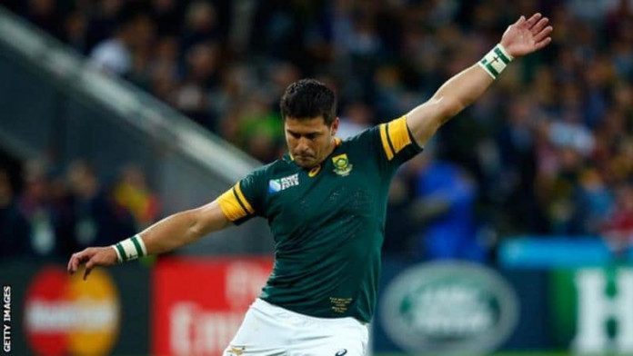 Steyn kicked four penalties and two drop goals for South Africa