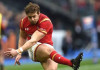 Six Nations 2017: France 20-18 Wales Leigh Halfpenny kicks for goal in Paris