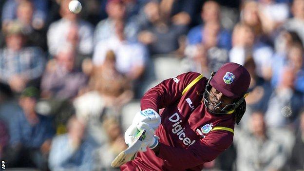 Chris Gayle was playing in his first one-day international since the 2015 World Cup