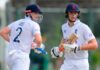 Unbeaten century stand from Lees and Smith leads England Lions’ strong reply