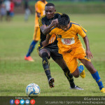 Army's Sajith Kumara breaks away from Momas Yapo - FA Cup 2016 Semi Final