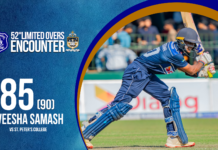 WATCH – Aveesha Samash 85 (90) vs St. Peter’s | 52nd Limited Overs Encounter