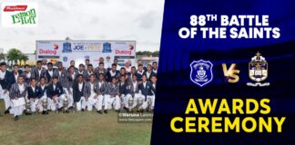 Awards Ceremony | St. Joseph's College vs St. Peter's College