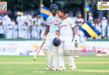 Dasis – Ramiru show produces a Royal party on day 1 Royal skipper Dasis Manchanayake (R) & Ramiru Perera (L) celebrating their partnership