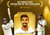 2024ஆம் ஆண்டுக்கான சிறந்த டெஸ்ட் வீரர் விருதை வென்றார் பும்ரா ICC Awards 2024