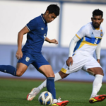 Action from the Sri Lanka v Thailand in their AFC Asian Cup qualifiers 2023 – 3rd Round match