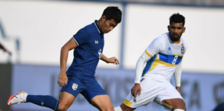 Action from the Sri Lanka v Thailand in their AFC Asian Cup qualifiers 2023 – 3rd Round match