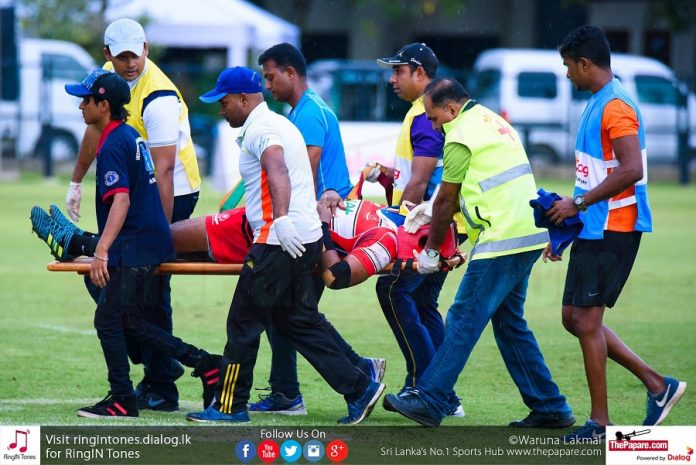 Chathura Dilshan sustained a head injury