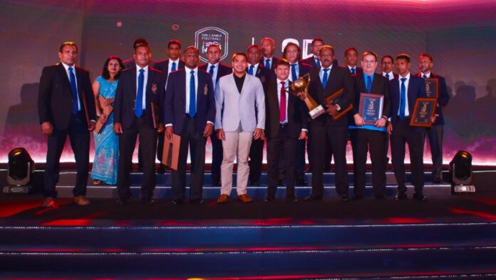 Felicitation for 1995 SAFF champions Sri Lanka team