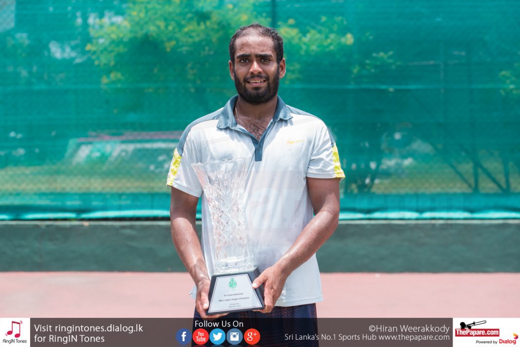 Sharmal Dissanayake Crowned Mens National Tennis Champion