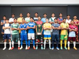 Captain’s of the 20 Schools participating in ThePapare Football Championship 2022