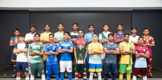 Captain’s of the 20 Schools participating in ThePapare Football Championship 2022