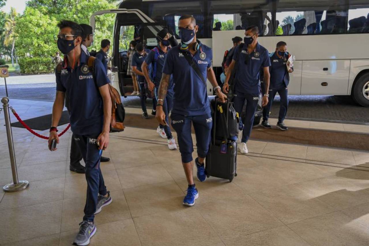 Photos India Cricket Team arrives in Sri Lanka 2021