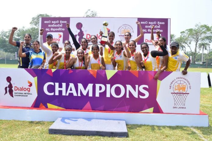 HNB Dialog National Netball Champions for the 4th consecutive time